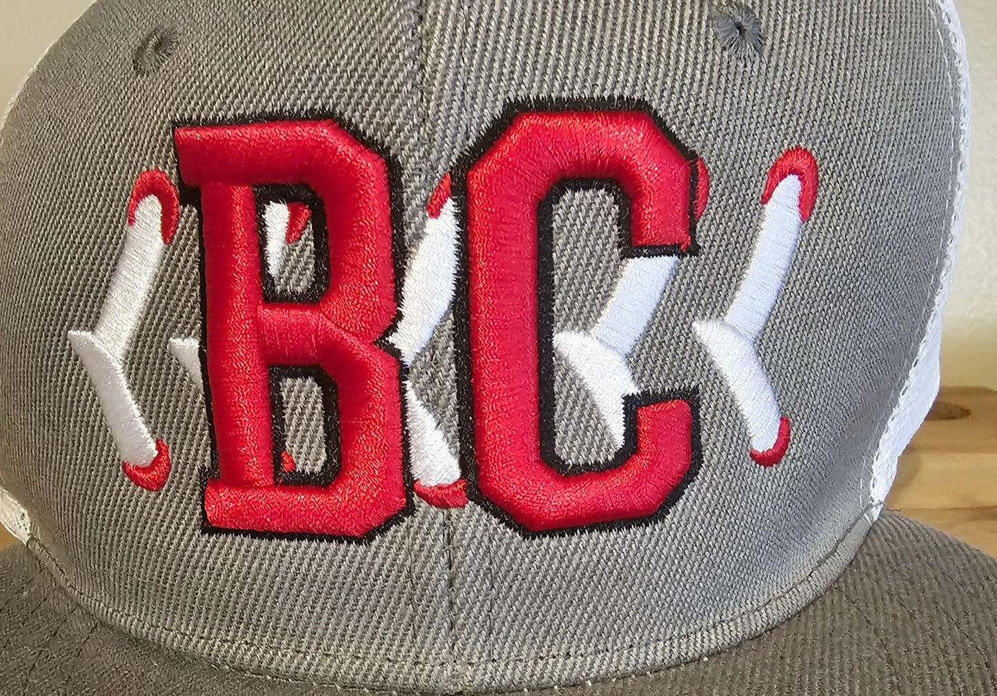 Custom embroidery or leather patch hats on Richardson 112 or 168