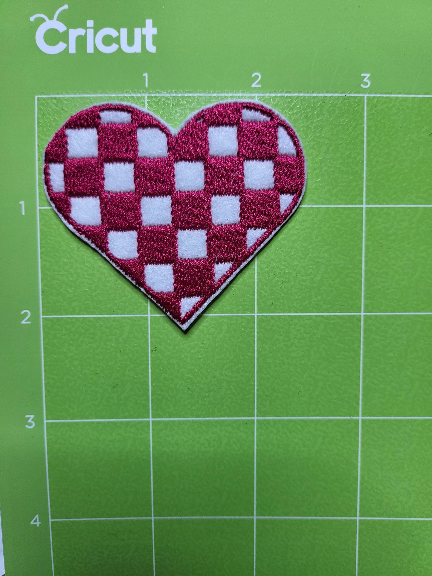 Football in crimson iron-on embroidered patches. Set of 5 or individual patches.