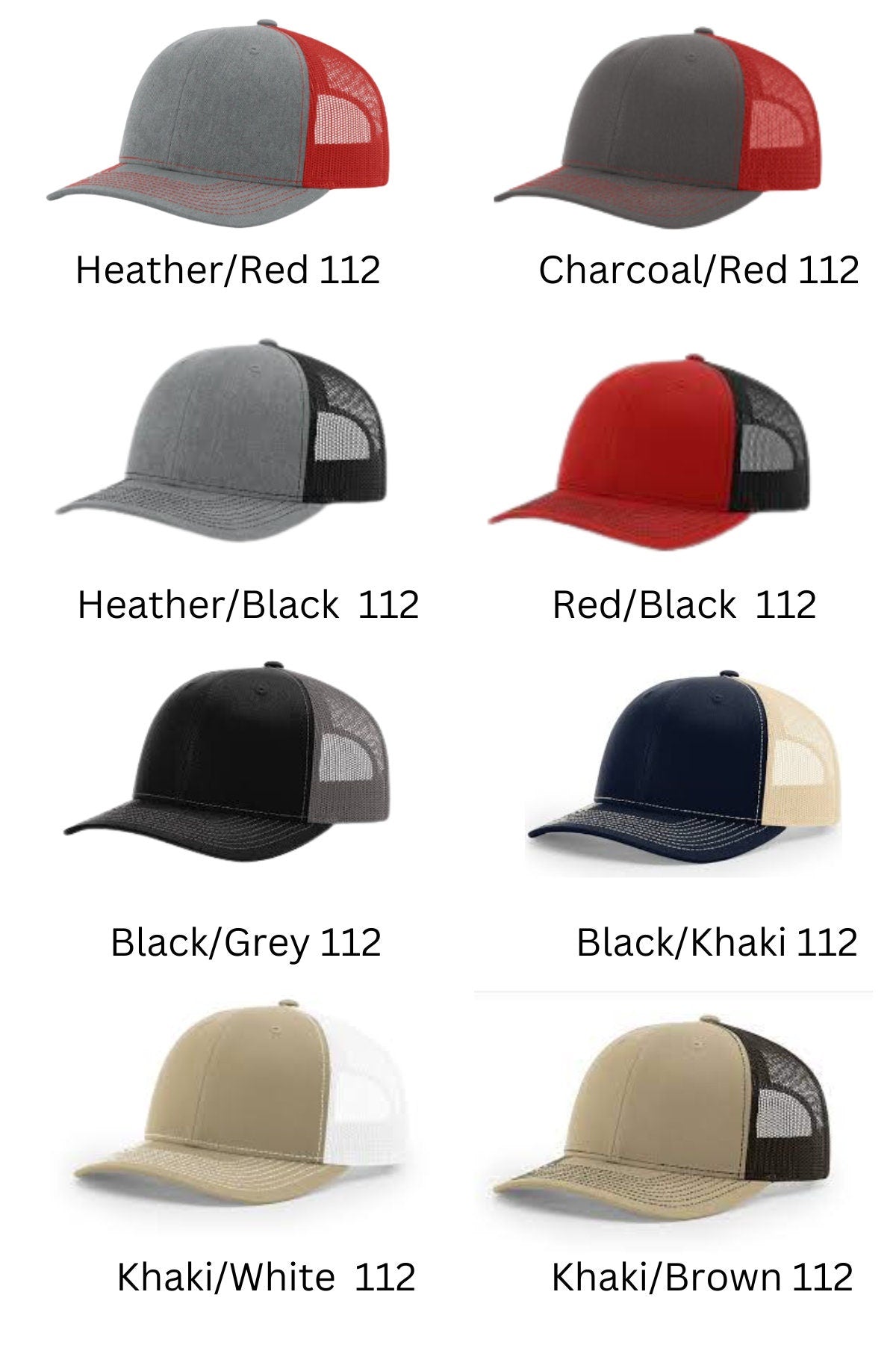 Richardson 112 hat with custom leather patch