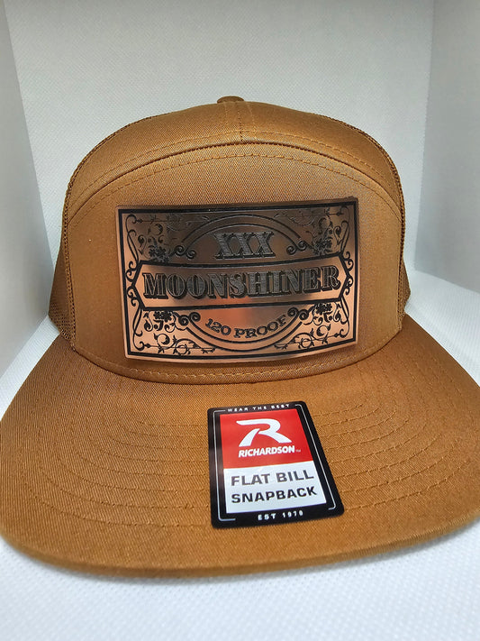 Moonshiner copper acrylic  patch on Richardson 112 or 168
