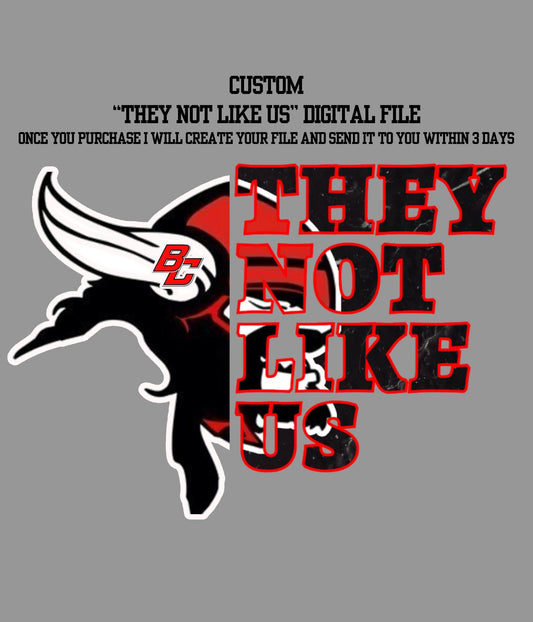 They Not Like Us Custom Downloadable PNG.