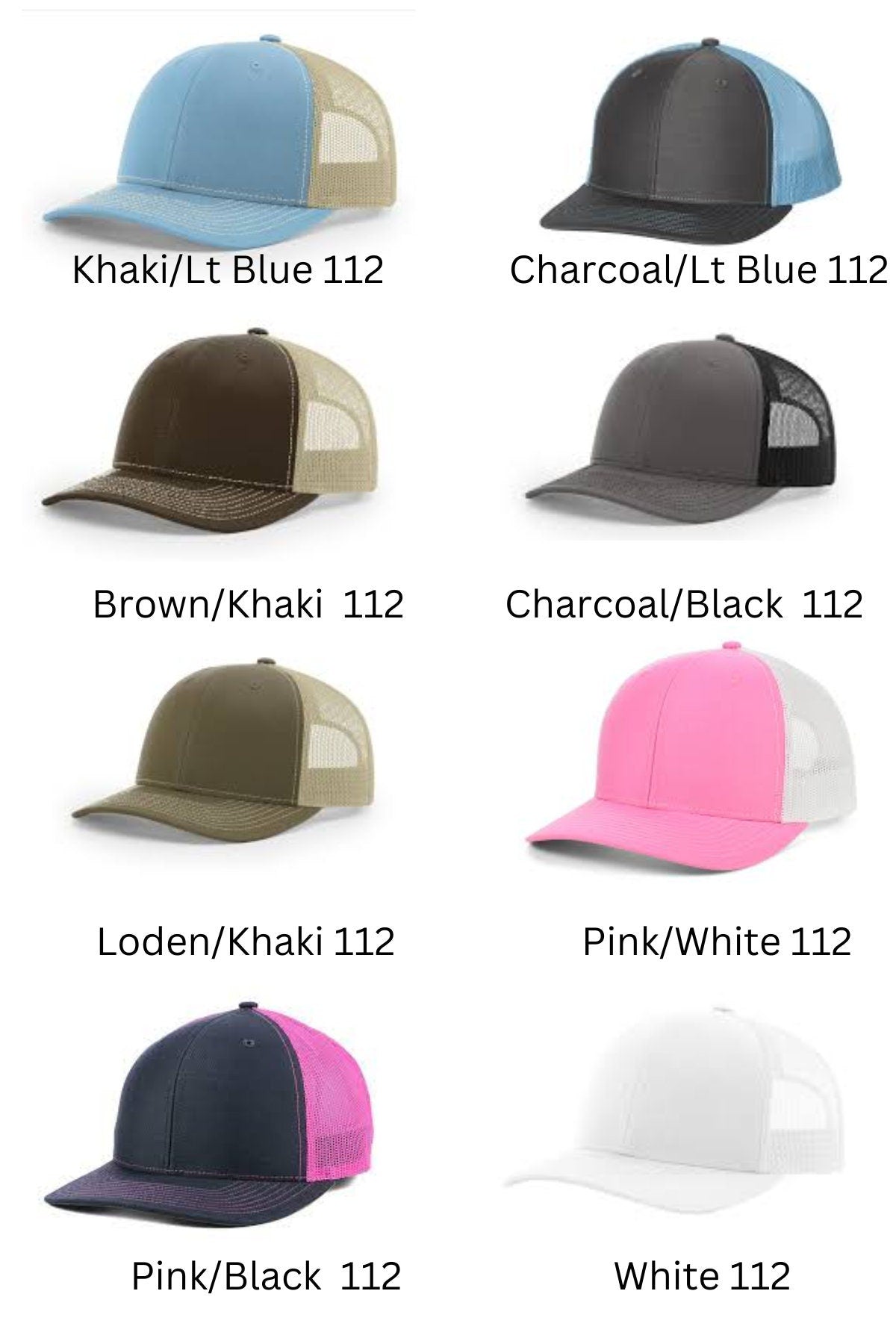 Richardson 112 hat with custom leather patch