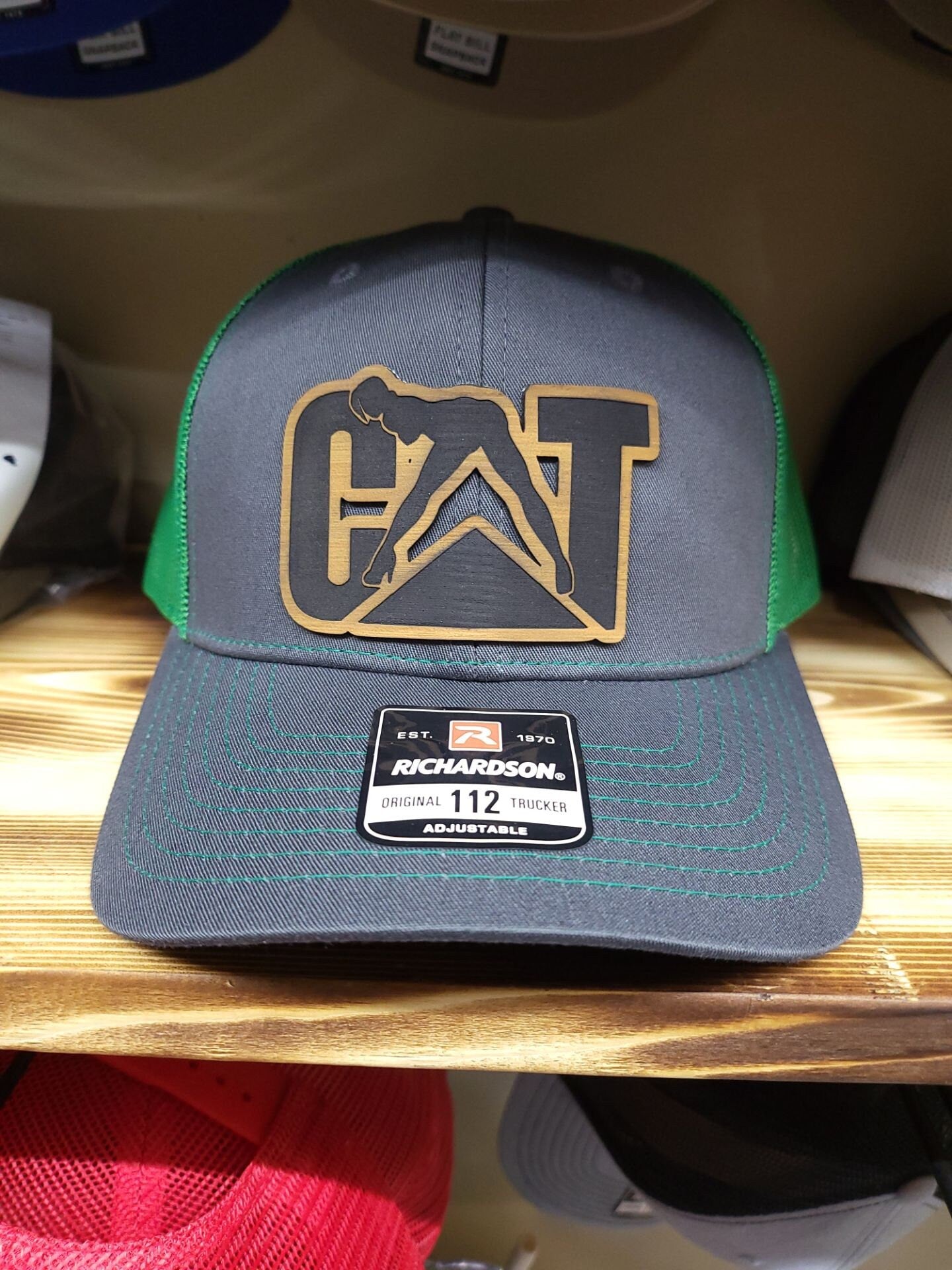 Richardson 112 hat with custom leather patch
