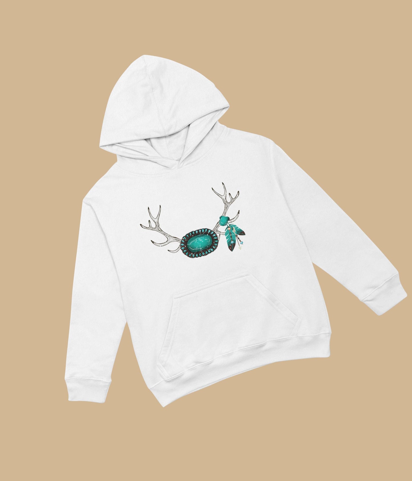 Deer antlers and turquoise Downloadable PNG