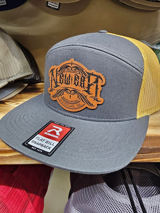 Richardson 112 hat with custom leather patch