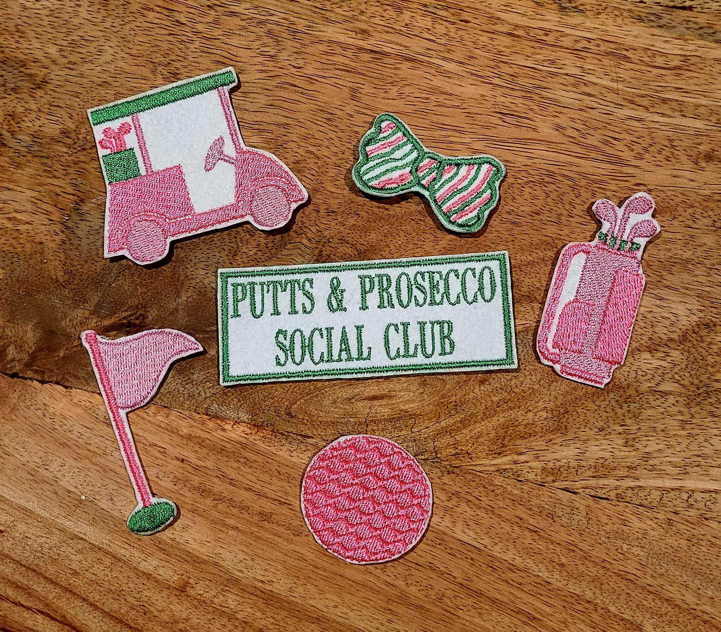 Bulk iron-on embroidered patches in a variety of styles. Embroidered on felt.