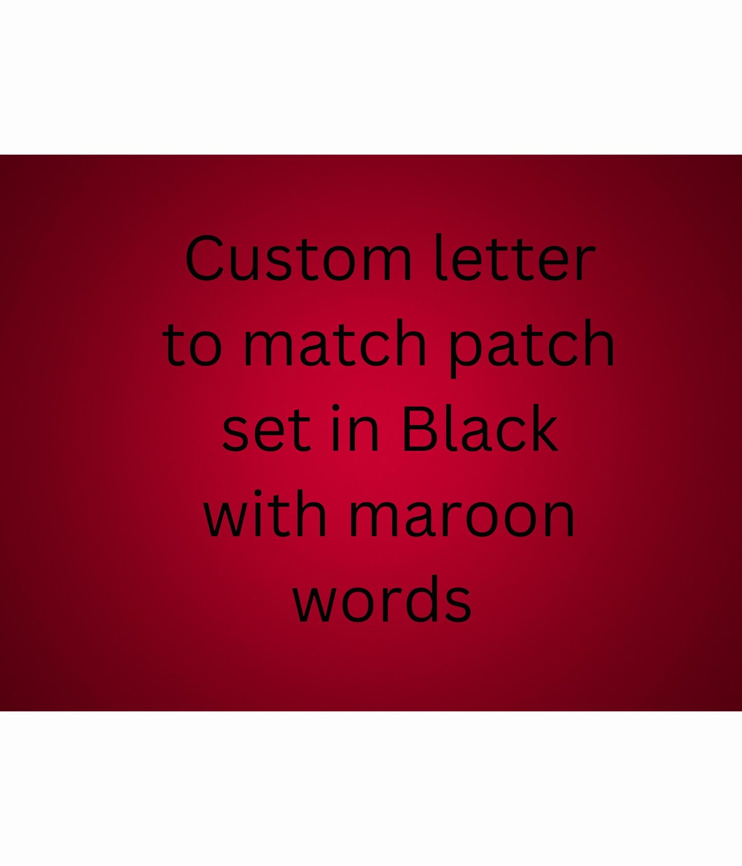 Football in crimson iron-on embroidered patches. Set of 5 or individual patches.