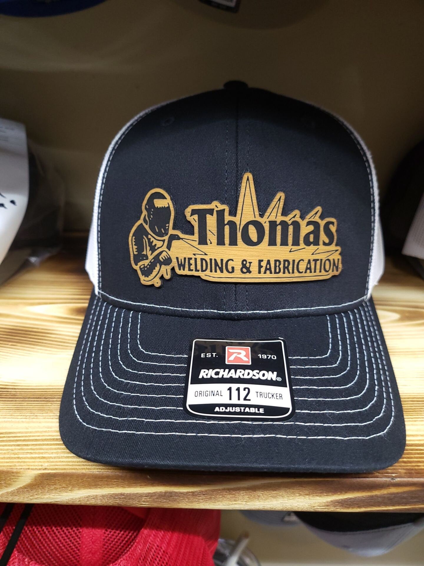 Richardson 112 hat with custom leather patch